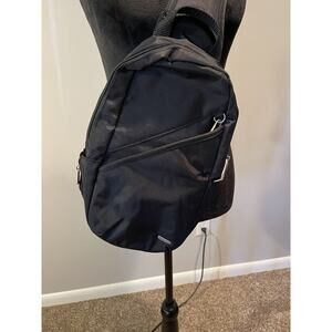 Travelon Anti Theft Travel Sling Bag Backpack Purse RIFD Block Black NWT